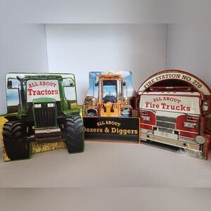 Bundle of 3 All About Vehicles Books by David Bardow